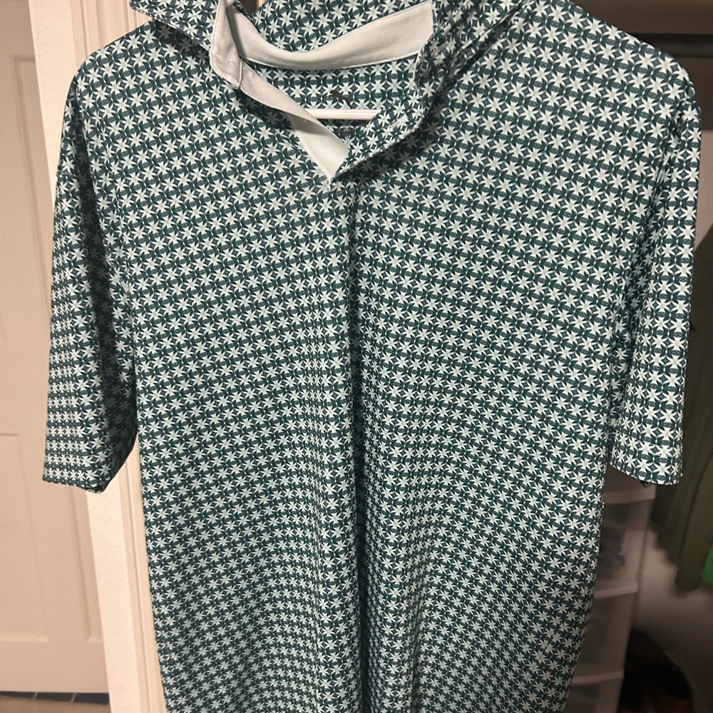 Men's Green Patterned Shirt